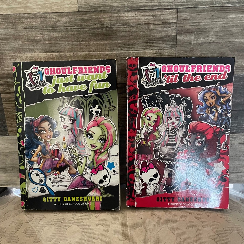 Monster High Ghoulfriends Book Lot Gitty Daneshvari Books 2 & 4 Paperback